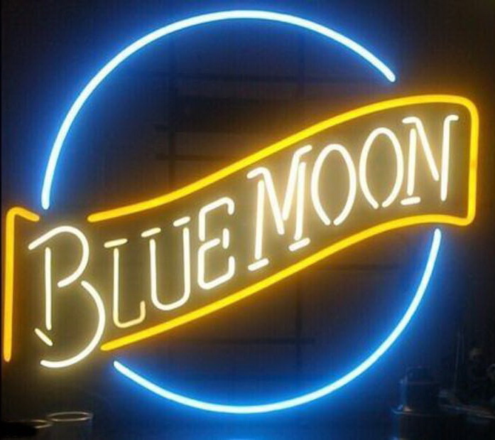Blue Moon Beer Neon Sign